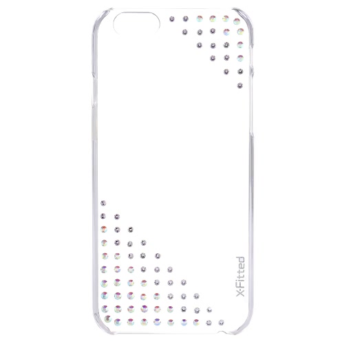 X-equipada Swarovski de galvanoplastia caja del teléfono de la cubierta protectora Shell para el iPhone 4.7 pulgadas 6 6S material ecológico con estilo portátil ultrafino de Anti-cero Anti-polvo durable