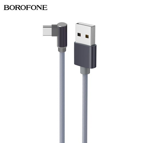 

BOROFONE BX26 Type-C Charging Cable Data Transfer Cord Fast Cable Charging Cords Data Cable High Speed for Type-C Cable Cords Durable Type-C Cords Compatible with Type-C Devices