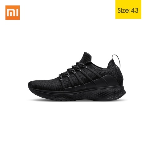 Xiaomi mijia esportes sapatilha 2 sports running shoes respirável novo fishbone bloqueio elástico tricô vamp cho-absorvente para homens ao ar livre