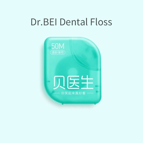 Dr.BEI Dental Floss Extra Comfort Mint Dental Floss for Dental Teeth Care 50m(Pack of 3)