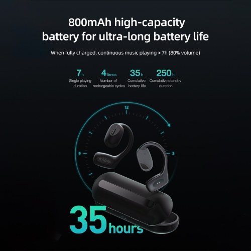 Mibro Earphone O1 Open Wireless Headset BT 5.3 Earphone Wireless Headphones Earbuds ENC Call Noise Cancellation IPX6 Waterproof Headset 