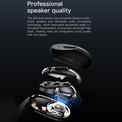 Mibro Earphone O1 Open Wireless Headset BT 5.3 Earphone Wireless Headphones Earbuds ENC Call Noise Cancellation IPX6 Waterproof Headset 