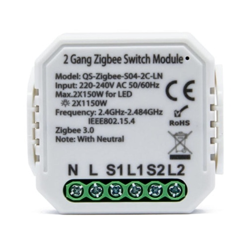 

Tuya ZigBee Switch Module Intelligent Household Converted Module Multipurpose Tool Supported Long Distance Control/ Status Feedback/ Timing/ Group Sharing/ Voice Control No/With Null Line Wireless Portable Mini