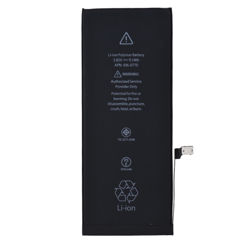 Batterie de relacement de téléphone de capacité élevée pour la batterie au lithium intégrée de téléphone portable de l'iPhone 6 plus 2915mAh 3.82V