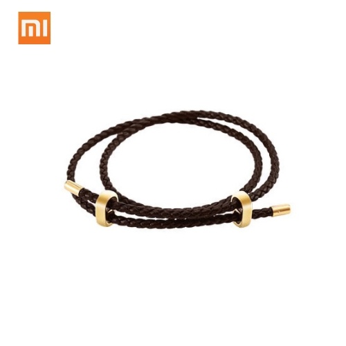 

Original Xiaomi Mijia LUCKYME Wild Genuine Leather String Rope Pull Bracelet 25cm 44cm Men Women Bracelet Band