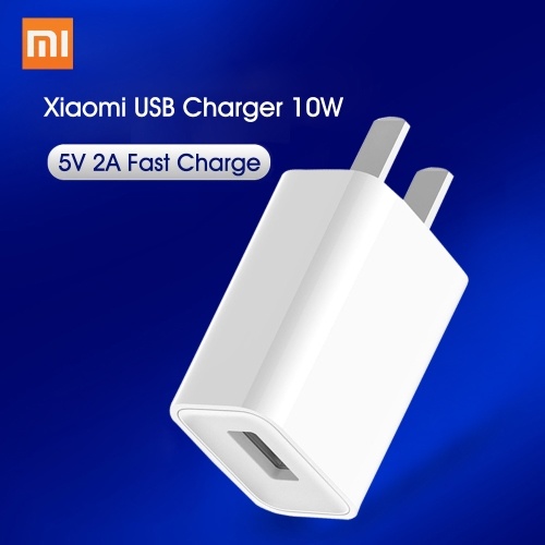 Original Xiaomi Cargador USB 10W Teléfonos USB 5V 2A Adaptador de teléfono móvil de carga para el iphone Samsug Huawei Xiaomi Carga del teléfono móvil