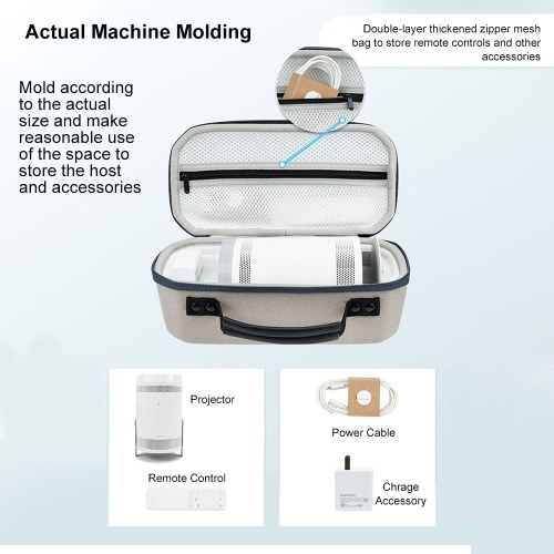 Portable Travel Case Compatible with Samsung TheFreestyle Projector 