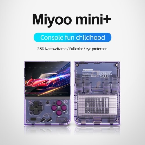 Miyoo Mini Plus+ Portable Game Console - 3.5in IPS Screen, ARM Cortex-A7, Up To 128GB Expandable Storage