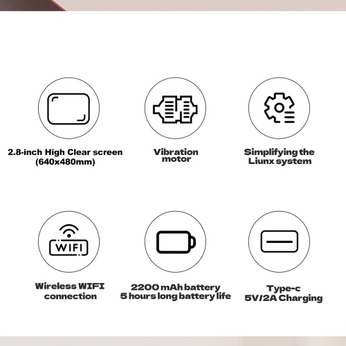 Miyoo A30 Portable Handheld Game Console - Vintage Gaming, 2.8-inch IPS Display, Linux OS, WiFi Multiplayer 