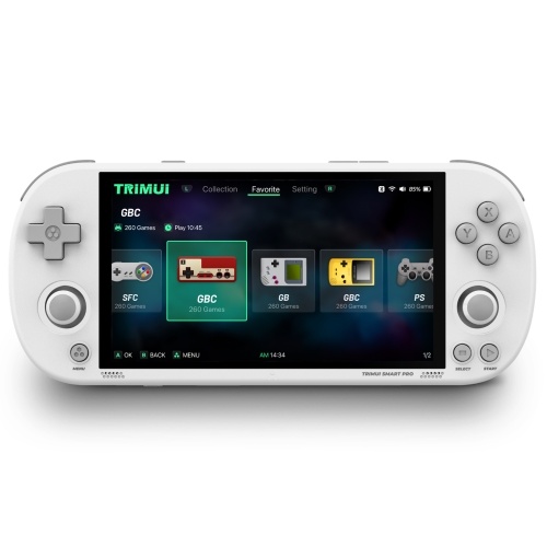 

Trimui Smart Pro Portable Handheld Game Console Linux OS 4.96 Inch IPS Screen Allwinner A133P Quad-Core Colourful Atmosphere Light Gaming Consoles