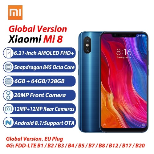 

Global Version Xiaomi Mi 8 Mobile Phone