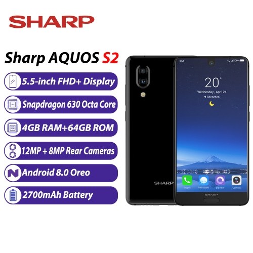 

Global Version Sharp AQUOS S2 C10 Mobile Phone