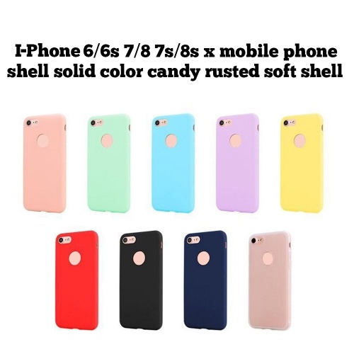 Funda protectora fina delgada fina delgada de la cubierta del color del caramelo Shell del teléfono móvil TPU para el iPhone