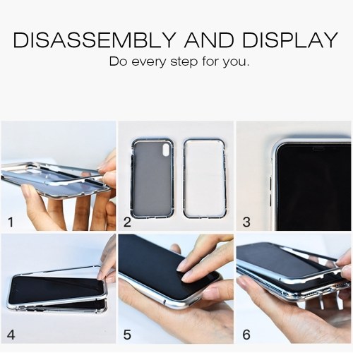 

Magneto Magnetic Adsorption Case Clear Tempered Glass