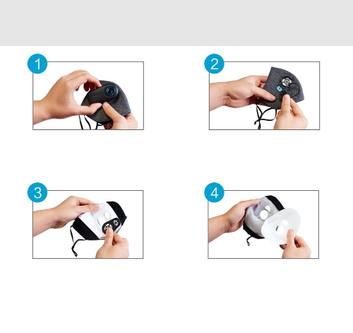 

10PCS Xiaomi Purely Anti-Pollution Air Sport Mask Rechargeable Filter