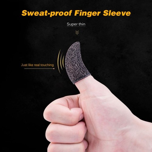 

10 Pieces Gaming Finger Sleeve Touchscreen Thumb Sleeve Sensitive Sweat-proof Fingerprint-proof Breathable Finger Sleeve for Mobile Games