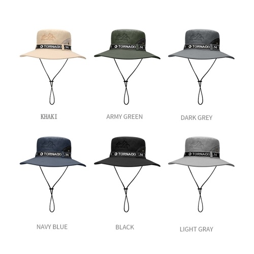 

Classic Letter Embroidered Breathable Sunscreen Fishing Hat Men's Fisherman Hat