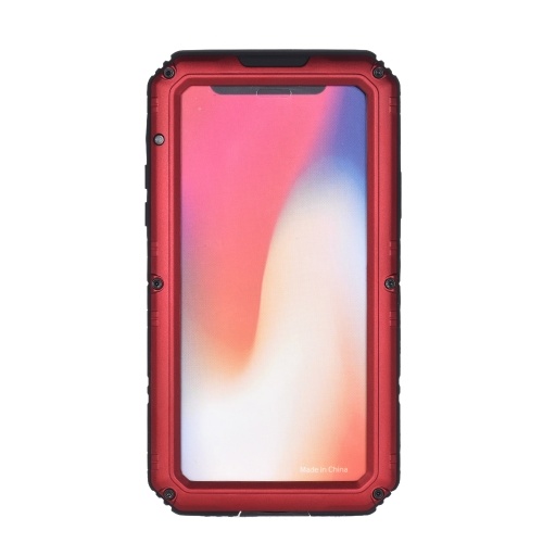 

Для iPhone 5 5S 6 6S Plus 7 8 Plus X Защитный чехол IP68 Водонепроницаемый металлический корпус Бампер Шок-поглощение Анти-царапины