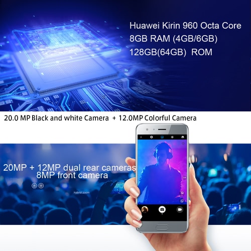 

Huawei Honor 9 Smartphone 4G Phone 5.15inch FHD Screen 4GB RAM 64GB ROM