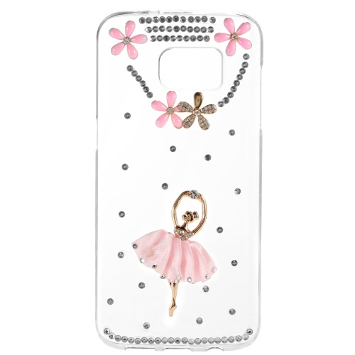 KKmoon carcasa protectora parte posterior del caso cubierta de parachoques de Bling moda plástico ligero ultrafino Samsung Galaxy S7 borde