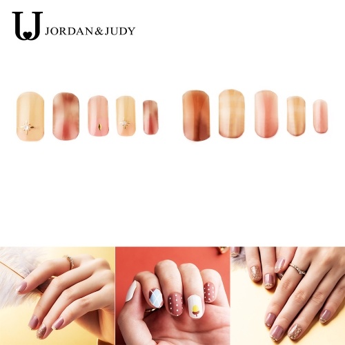 Jordan & Judy Nail Stickers com Toolkit Nail Polish Strips Full Wraps Auto-adesivos Nail Art Decalques Design de unhas adesivas Manicure Designs para mulheres e meninas