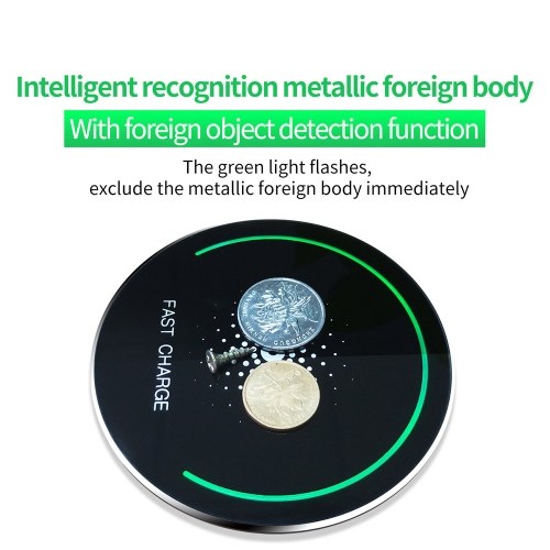

5mm Ultra-thin 10W Qi Wireless Phone Fast Charger for iPhone X 8 Samsung Galaxy S8 Note 8 S9 Plus Wirless Charging Pad