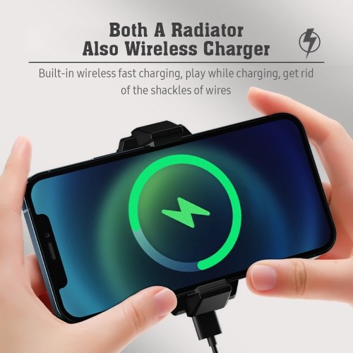 

Wireless Charging Cooling Back Clip Mobile Phone Radiator Portable Fan Heat Sink Fast Wireless Charger