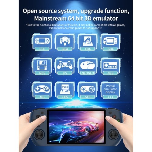 Powkiddy RGB10 Max 3 Retro Handheld Game Console 5.0-inch High Clear Screen Portable Emulator 