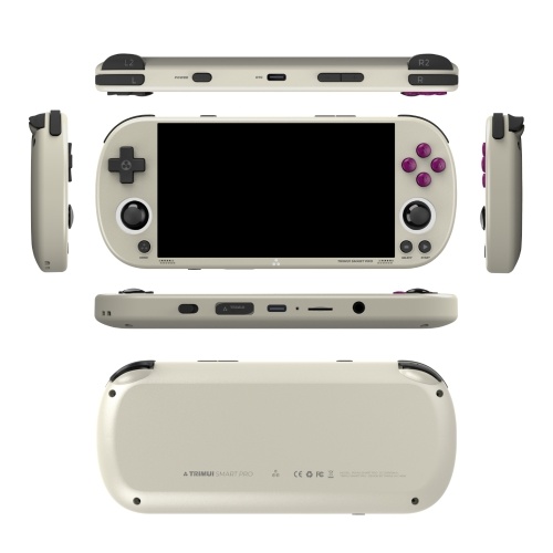 Trimui Smart Pro Portátil Handheld Game Console Linux OS 4,96 polegadas IPS tela Allwinner A133P Quad-Core Colorido Atmosfera Luz Jogos Consoles