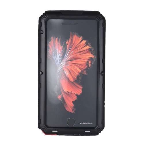 

Для iPhone 5 5S 6 6S Plus 7 8 Plus X Защитный чехол IP68 Водонепроницаемый металлический корпус Бампер Шок-поглощение Анти-царапины