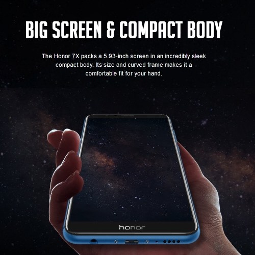 

Huawei Honor 7X 4G Cellphone 4GB RAM 64GB ROM Face ID (Not available in USA)