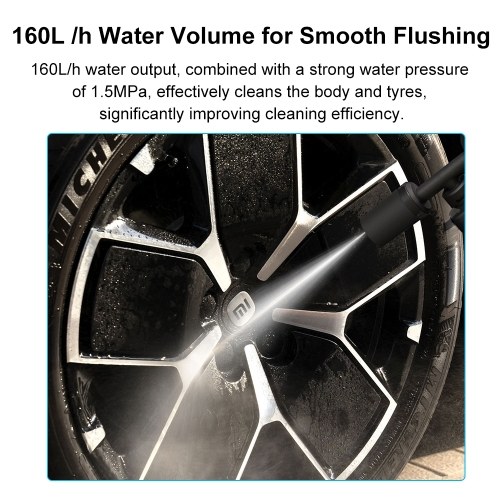 Xiaomi Mijia Cordless Car Wash 2 MJXCJ002QW with 6m Water Hose, Suitable for Caravans, Bikes, Garden Furniture 