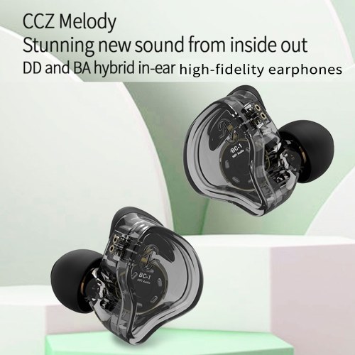 

CCZ Melody In-Ear Monitors Earphones Noise Canceling Stage Dynamic Headphones with 10mm Dynamic Coil Hi-Fi Stereo Sound Wired Earbuds