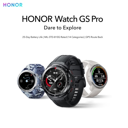 

HONOR Watch GS Pro Rugged Outdoor Smartwatch with GPS 5ATM Waterproof Sports Watch