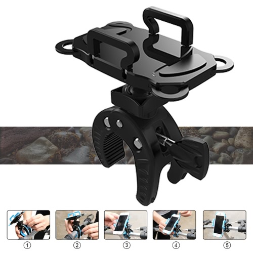 

KKmoon 360° Degrees Rotation Bike Phone Holder Universal Action Claw Bicycle Motorcycle Stand Super Grip Holder for iPhone 6S 6 Pl