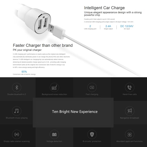 

Xiaomi Roidmi 2S (International Version) Music Bluetooth Car Charger