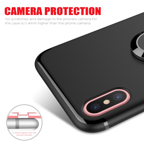 

Phone Case Ultra-thin Soft Shell PC+TPU Shock-Absorption Anti-Scratch 360°Protection Cellphone Case Protective Shell Back Cover wi