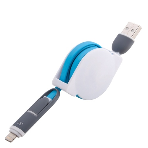 Apple Android Two-in-one Data Line 1m Retractable Data Cable
