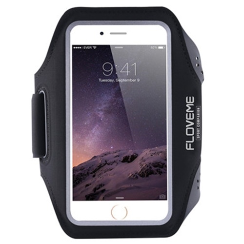 

FLOVEME Спортивный чехол для телефона Armband для iPhone 6 / 6S / 7 Наружный водостойкий регулируемый пояс с регулируемым поясом с ключевым слотом