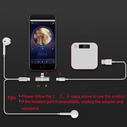 

Lightning Adapter 2 In 1 for iPhone