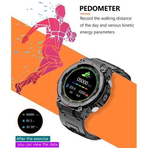 

Intelligent BT Smart Bracelet 1.28inch Screen Watch Step Counting Heart Rate Blood Pressure Monitoring Multi-Sports Mode Fitness Watches
