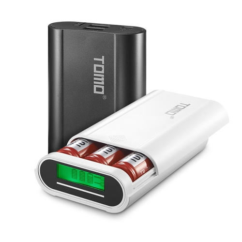 

TOMO M3 Battery Charger 3*18650 Power Bank External USB Charger with Intelligent LCD Display for iPhone X Samsung S8 Note 8