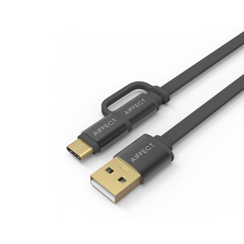 

AIFFECT 3 Pack 3.3Ft USB 2.0 для Micro USB / Type C Кабель для зарядки Sync Data Line Cord для Samsung 2-in-1