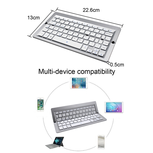 

FK608A BT Keyboard Foldable Mini Wireless Touchpad Keypad for iOS Windows Android Tablet Smartphone