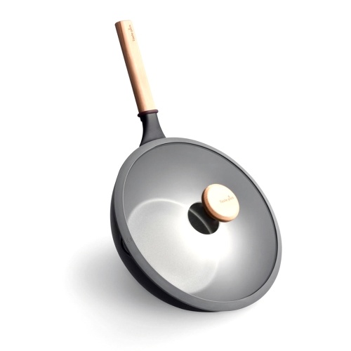

Xiaomi MOTOMI Nonstick Wok Frying Pan Fried Kitchen Soup Pot Mutiple Purpose for Induction Cooking Oven Aluminum Alloy Light Beech Handle