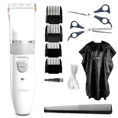 

ENCHEN Sharp Hair Trimmer With Scissors Haircut Cloth