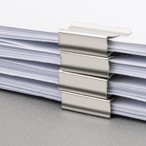 

Deli Paper Clip Dispenser Portable Fast Clam Clip Dispenser & 8 Metal Clips Stationery Supplementary Handheld Student Paper Clipper for School Office