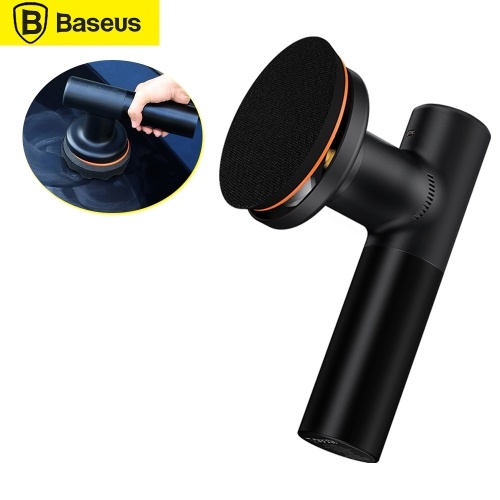 Baseus Car Polisher 4000mAh Аккумуляторная автомобильная полировальная машина с буфером 3800 об / мин / двухскоростной автоматический инструмент для нанесения воска, аксессуары / 3 полировальных подушечки