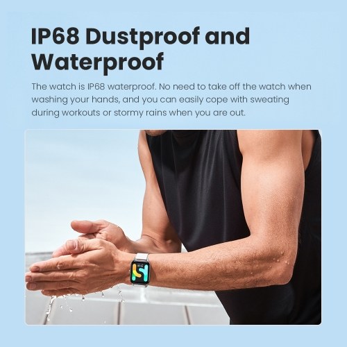 

Haylou RS4 Plus Smart Watch, 1.78-inch Retina AMOLED Display,368x448 Pixel- Magnetic Strap, Black