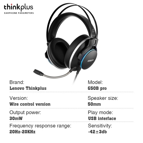 

Lenovo Thinkplus G50B Pro Headphones